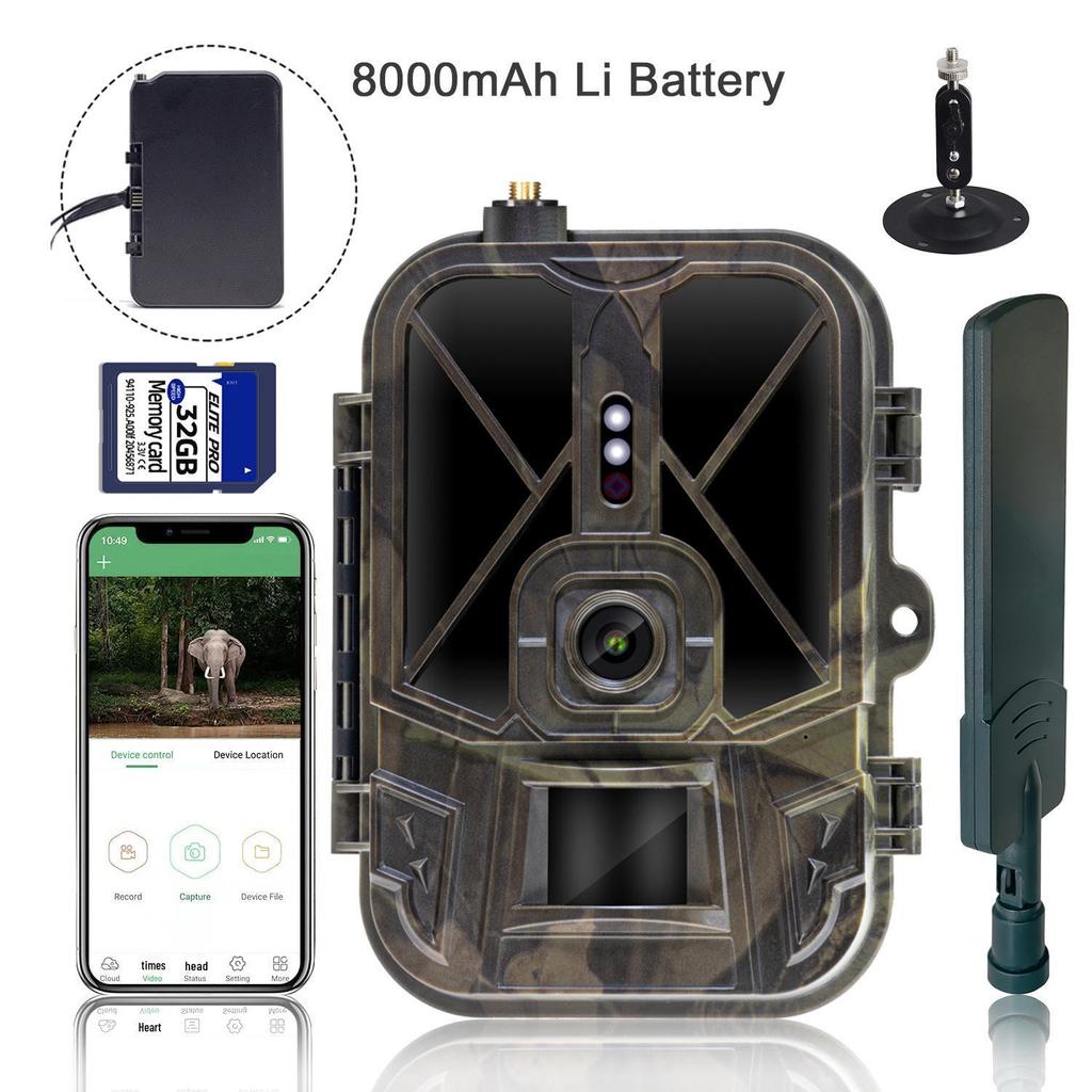 4G Outdoor Tracking Camera HC-940Pro-Li: True 4K, Remote Mobile Control, FTP/Email Support