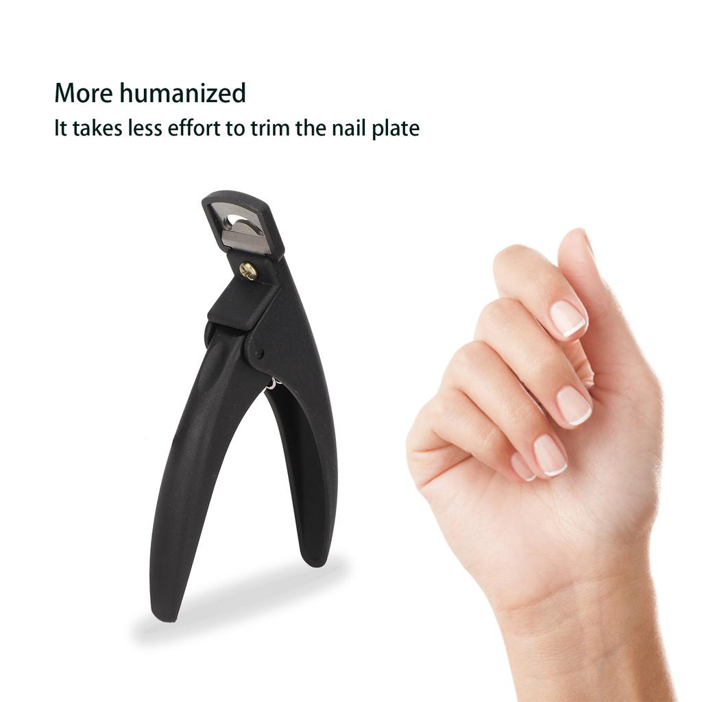 Nail Tip Cutter Stainless Steel Portable Professional Artificial Nail Trimmer for Manicure