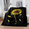 1pc Sunflower Initial blanket Soft and Warm for Sofa Office Camping Travel Livingroom Great Gift for Friends and Family Comfortable
