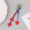 Bag Charm For Women Y2K Accesories Love Heart Pendant Colorful Beads Chain  Lady Jewelry