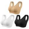 3PCS/Set Plus Size Seamless Sports Bra Wirefree Yoga Bra with Removable Pads for Women