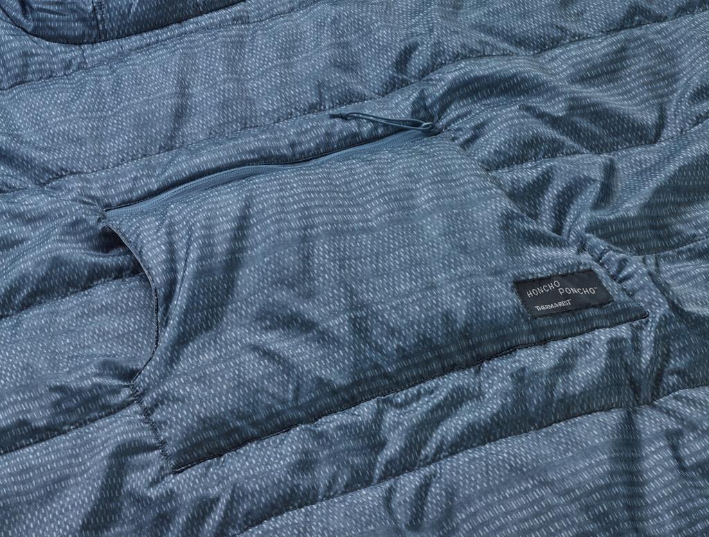 Куртка Therm-a-Rest Honcho Poncho синий тканый принт