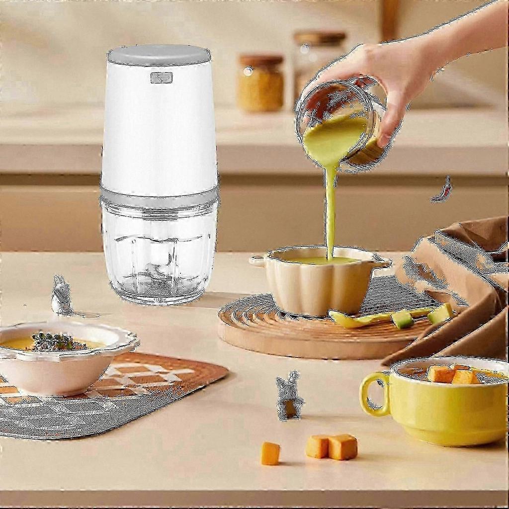 Compact Baby Food Blender, 300ml Mini Processor With Usb Charging, Portable Electric Chopper For Purees And Small Servings