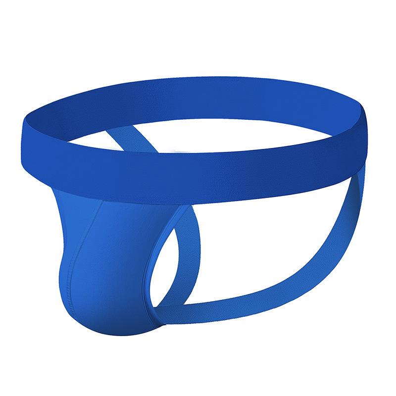 

ADANNU Men s European & American Style Low Waist Solid Color Cotton Thong BP.01 L небо синє кольору