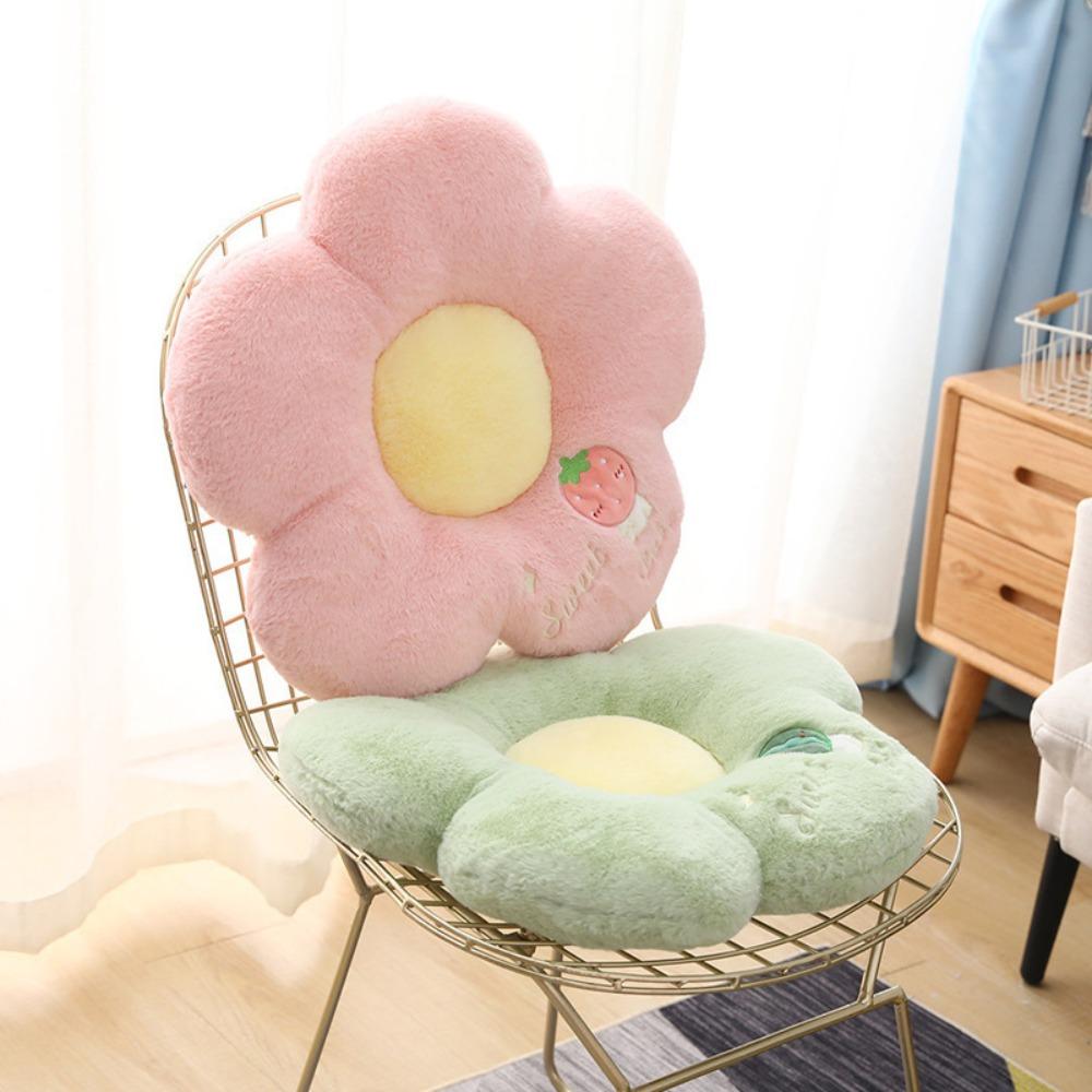 Adorable Flower Seat Cushion Soft Large Size Tatami Mat Washable Embroidery Sofa Pillow Car Cushion Living Room Decor