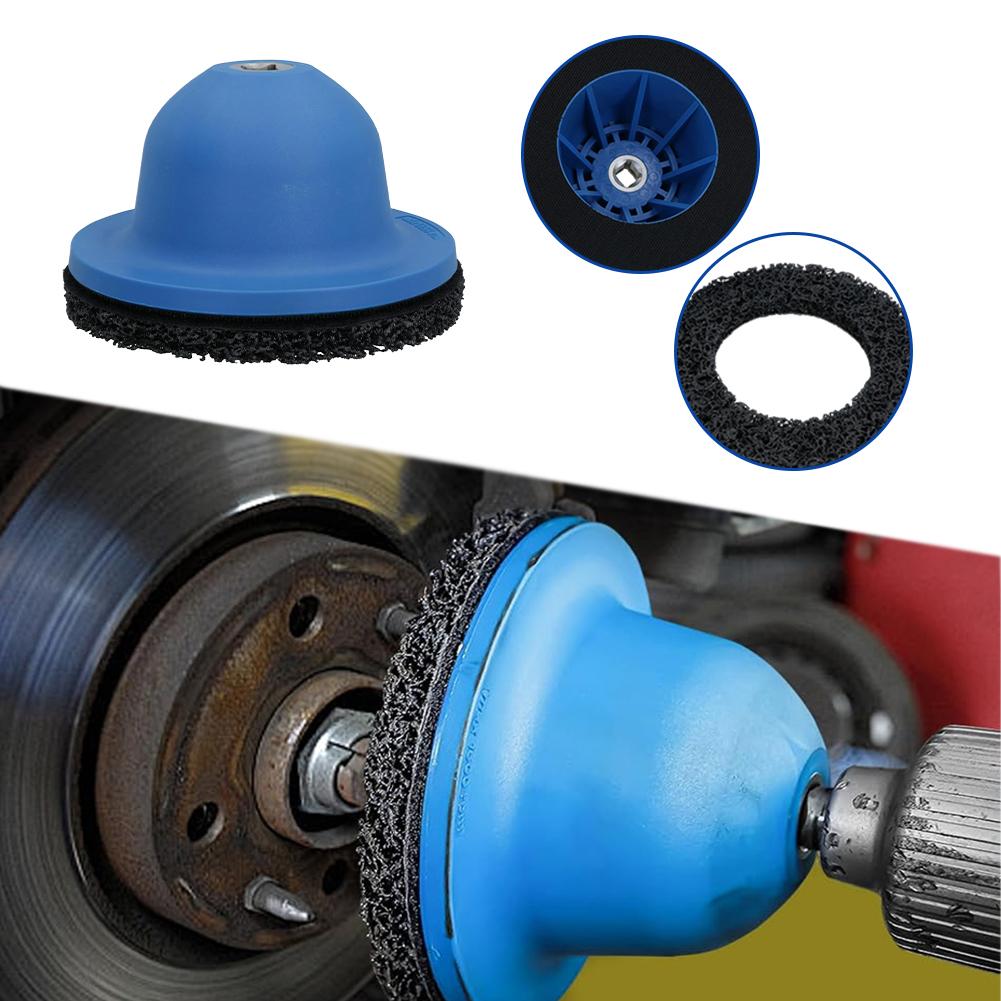 150mm Wheel Hub Grinder Silicon Carbide Disc Wheel Hub Resurfacing Kit Universal Hub Cleaner Tire Change Rim Cleaning Tool