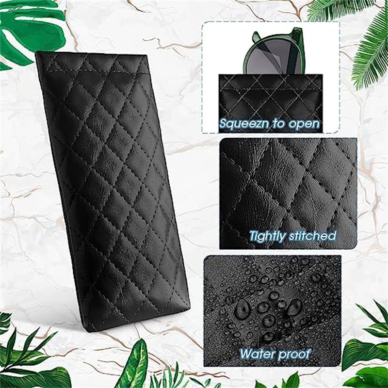 Fashion Sunglasses Bags Storage Case Portable Soft Pu Leather Coins Lipsticks Pouch High-Grade Waterproof Eyewear Glasses Bag