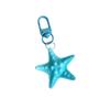 Colorful Starfish Keyring Sea Star Shaped Keychain Handmade Pentagrams Pendant Key Chain Handmade Bag Accessories