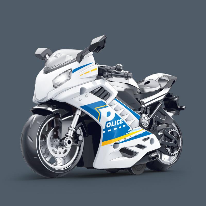 Model Simulated Motorcycle Children Toy With Sound And Lighting Functions