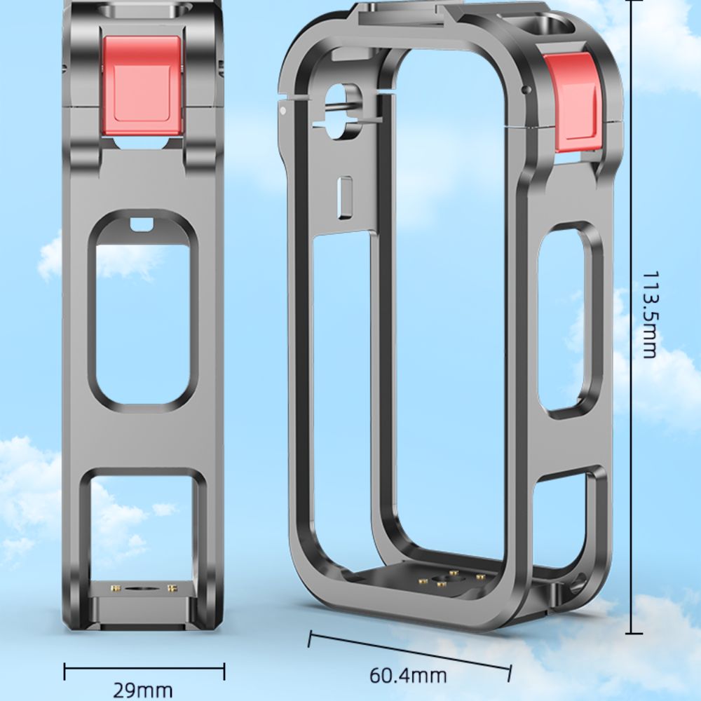 Magnetic Protective Case Aluminum Alloy Housing Case for Insta360 X6 Action Camera Accessories