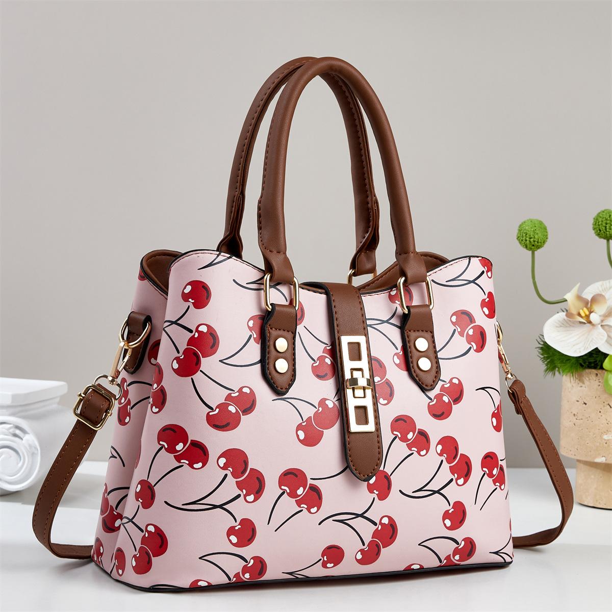 

Luxury Print Leather Womens Crossbody Shoulder Bag Women Luxury Handbag Retro Large Capacity Female Tote Sac Bolsas De Mujer 30x12x23cm