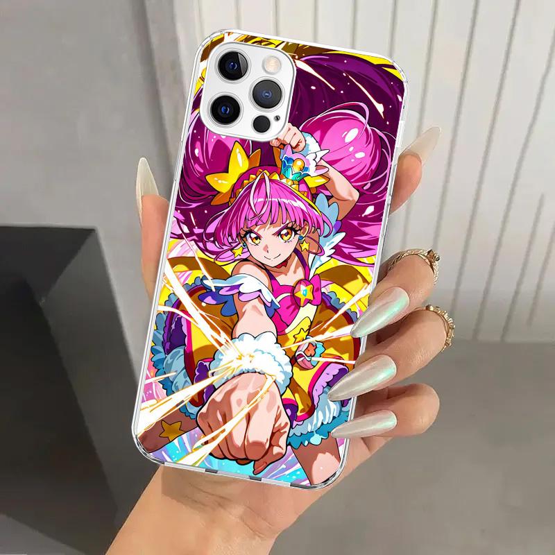 Pretty Cure Anime Phone Case for Iphone 17 Air 16 15 Plus 14 13 Mini 12 11 Pro Max 16E 7 8 SE 2020 Soft Funda Print Shell 17 Air