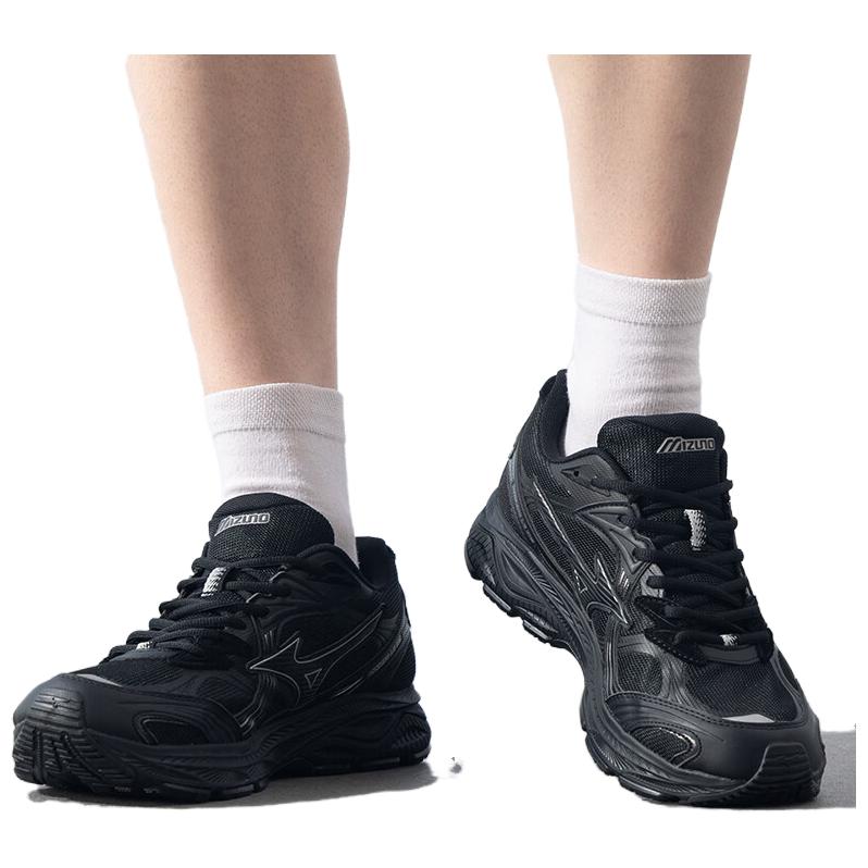 Mizuno LG 10S Wygodne Trwałe Oddychające Lekkie Buty do Biegania Niskie Unisex Buty do Biegania Czarne D1GH242401