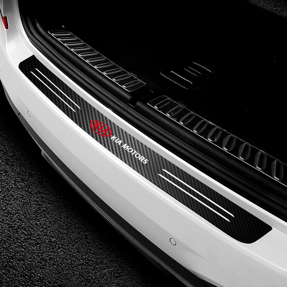 AABIV1 Car Accessories Car Rear Bumper Trunk Scuff Protective Sticker for Kia Sportage 3 Rio K2 Ceed Carnival Picanto Soul EV6 Niro