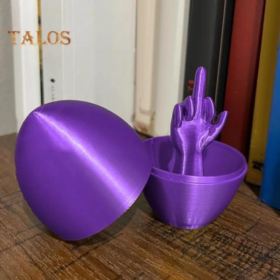 Velikonoční vajíčko s prostředníčkem, žertík, dárek pro dospělé, vtipný 3D tištěný vtip s hrubým vajíčkem, veselé překvapení, výplň velikonočního košíku