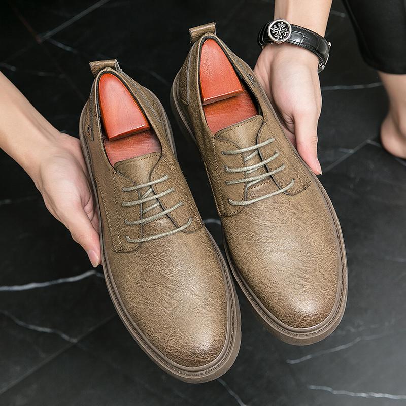 British Style Male Oxford Shoes Classic Leather Men's Sneakers Casual Business Shoes for Men New Comfort Formal Dress Footwear