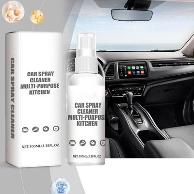Car Interior Cleaner 100ml Liquid Mild Cleaner Spray For Car Multifunctional Powerful Odorless Cleaning Spray For Door Panel