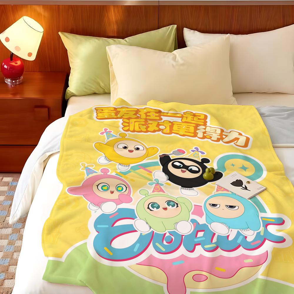 Game E-Eggy P-Party Throw Flannel Throw Blanket, Lightweight Cozy, Durable Washable Cute Cool