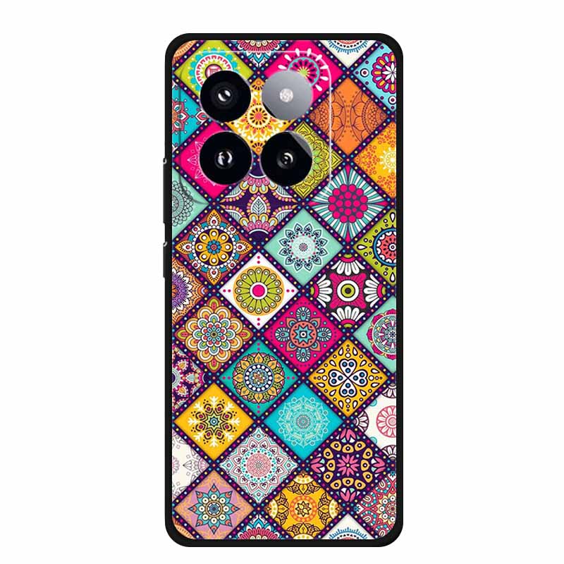 For Xiaomi 14T PRO Case Luxury Soft Silicone TPU Phone Cases Back Cover For Xiaomi14T Bumper Protective Shockproof Love fundas