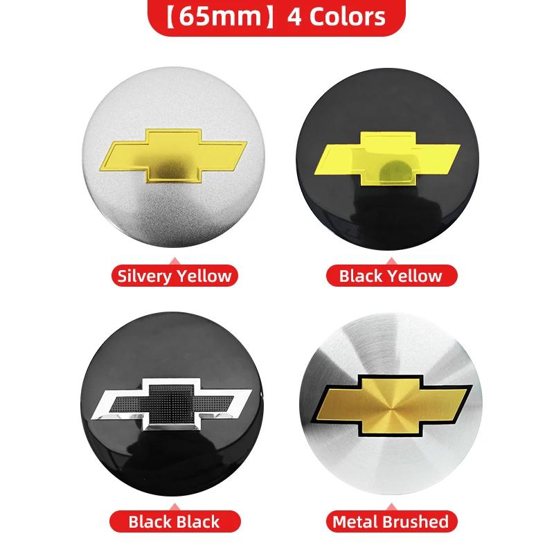 4 pezzi 56mm 60mm 65mm Tappo Coprimozzo Ruota Auto 3D Per Chevrolet Emblema Logo Adesivo Coprimozzo Accessori Styling Auto