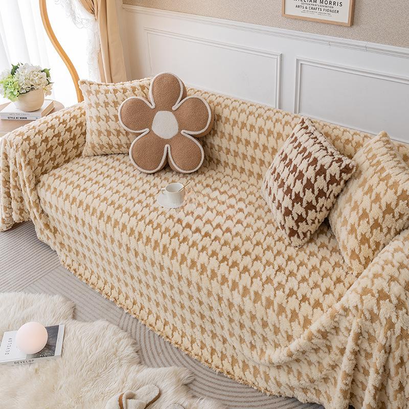 Sofa Cover Cloth Full Cover Sofa Cover Sofa Cover Thickened Fleece Sofa Cover Towel