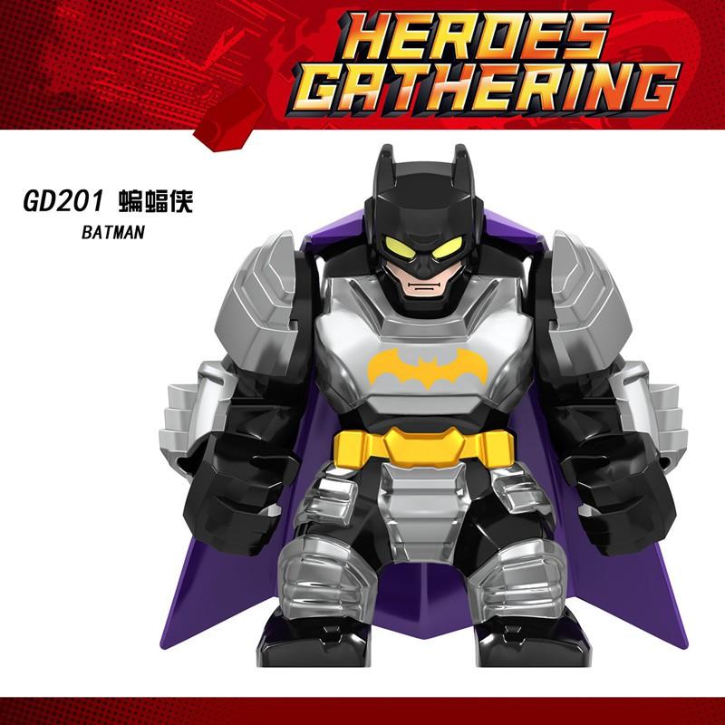 Compatible DC Super Heroes Batman Movie Minifigures Big Size Model Building Blocks Doll Kids Toys Gifts