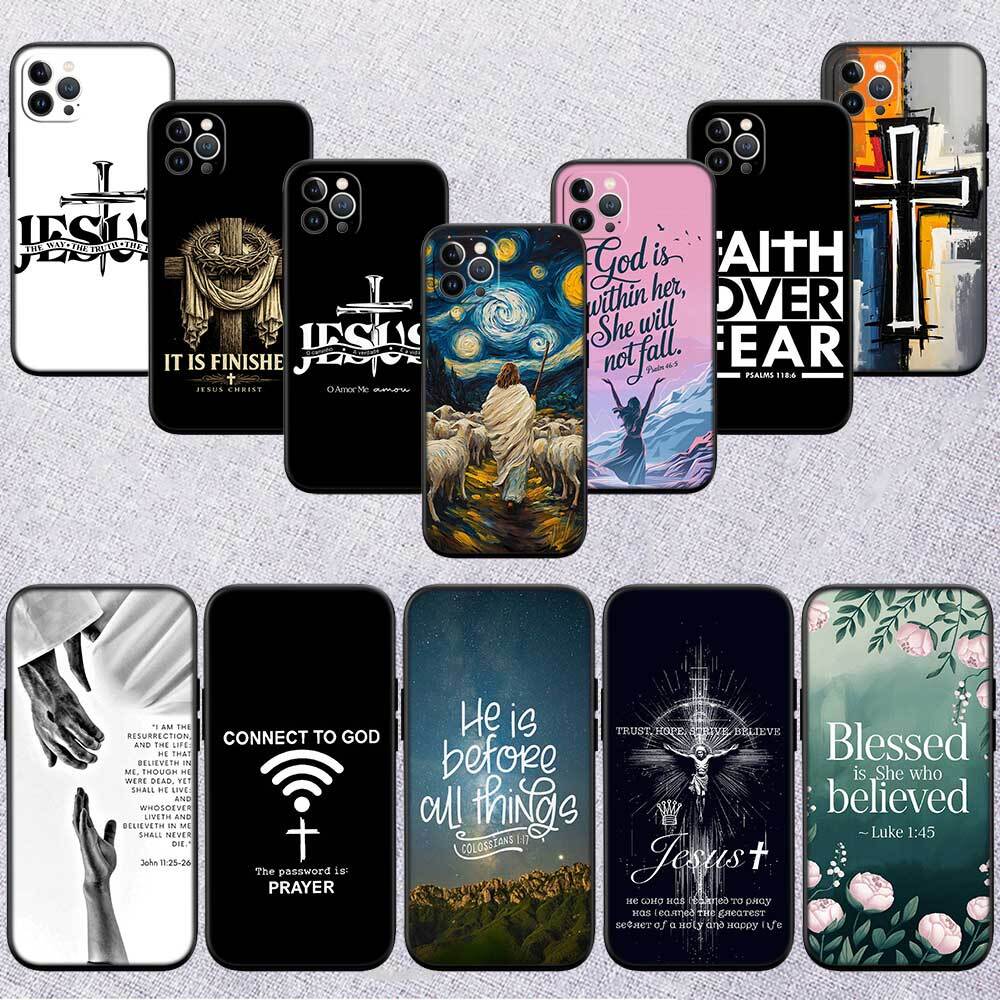 Bible Verse Jesus Christ Case for Samsung M55 M35 M15 A02 A05S A05 A06 A15 A12 A13 A10 A16 A20 A22 A24 A25 A30 A31 A32 A33 A35 A42 A50