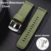 22mm Nylon Watch Strap Premium Smooth Soft Nylon Sport Replacement Watch Band Quick Release Universal Canvas Bracelet Watchband