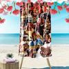 Name Custom Tupac Poster Print Beach Towel, Large Soft Quick Dry Towel for Beach Camping Swimming