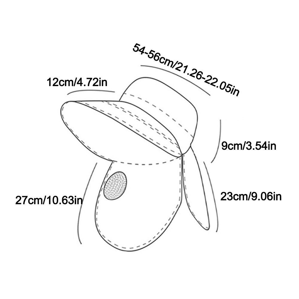 Fordable Sun Hat Wide Brim Fisherman Hat Fashion Face Hood Hat  Women