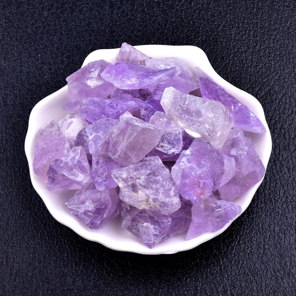 Large Natural Raw Pink Crystal and Amethyst Aromatherapy Home Decor Stones