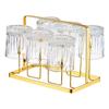 Elegant 150ml Crystal Glass Tumbler Set Whiskey Baijiu Beer 6pcs Modern Home Barware Lead-Free Transparent Or Gold-Trimmed