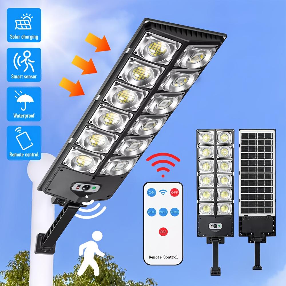 New 360 ° LED Solar Outdoor Light - Super Bright 6500K, 3 Modes, Wide-angle Motion Sensor, Semi Embedded Installation, Solar Charging