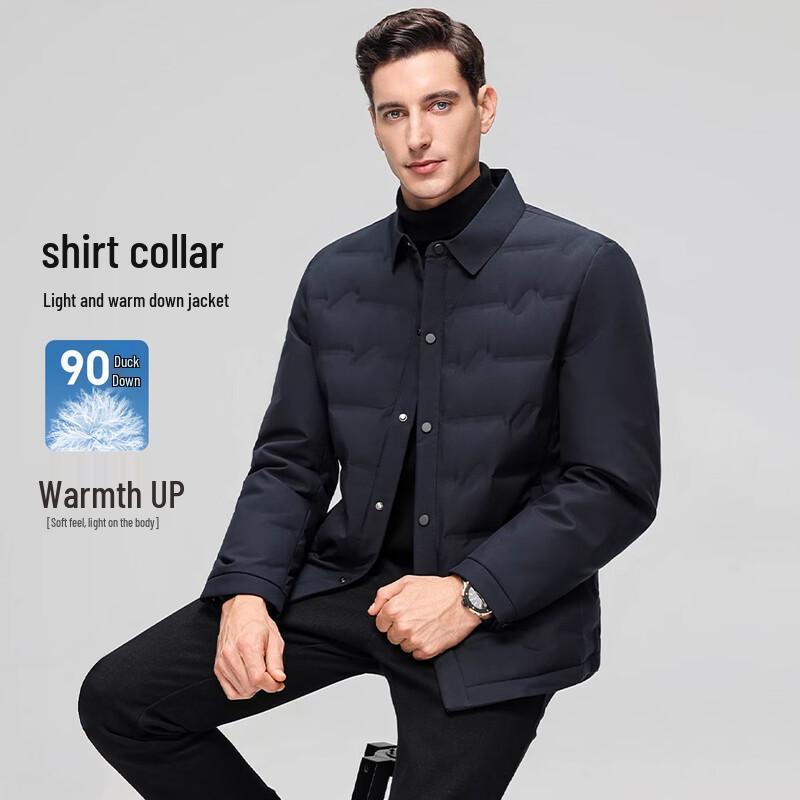 Snow Flying Men s Lightweight Lapel Down Jacket 3XL