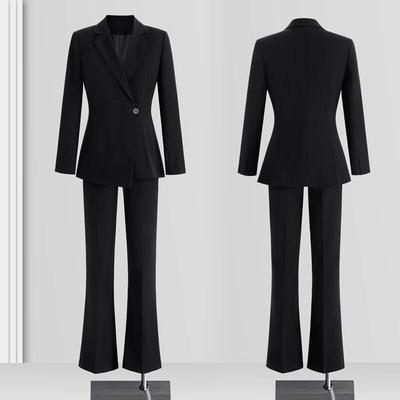 Completo Blazer Professionale da Donna e Pantaloni a Palazzo