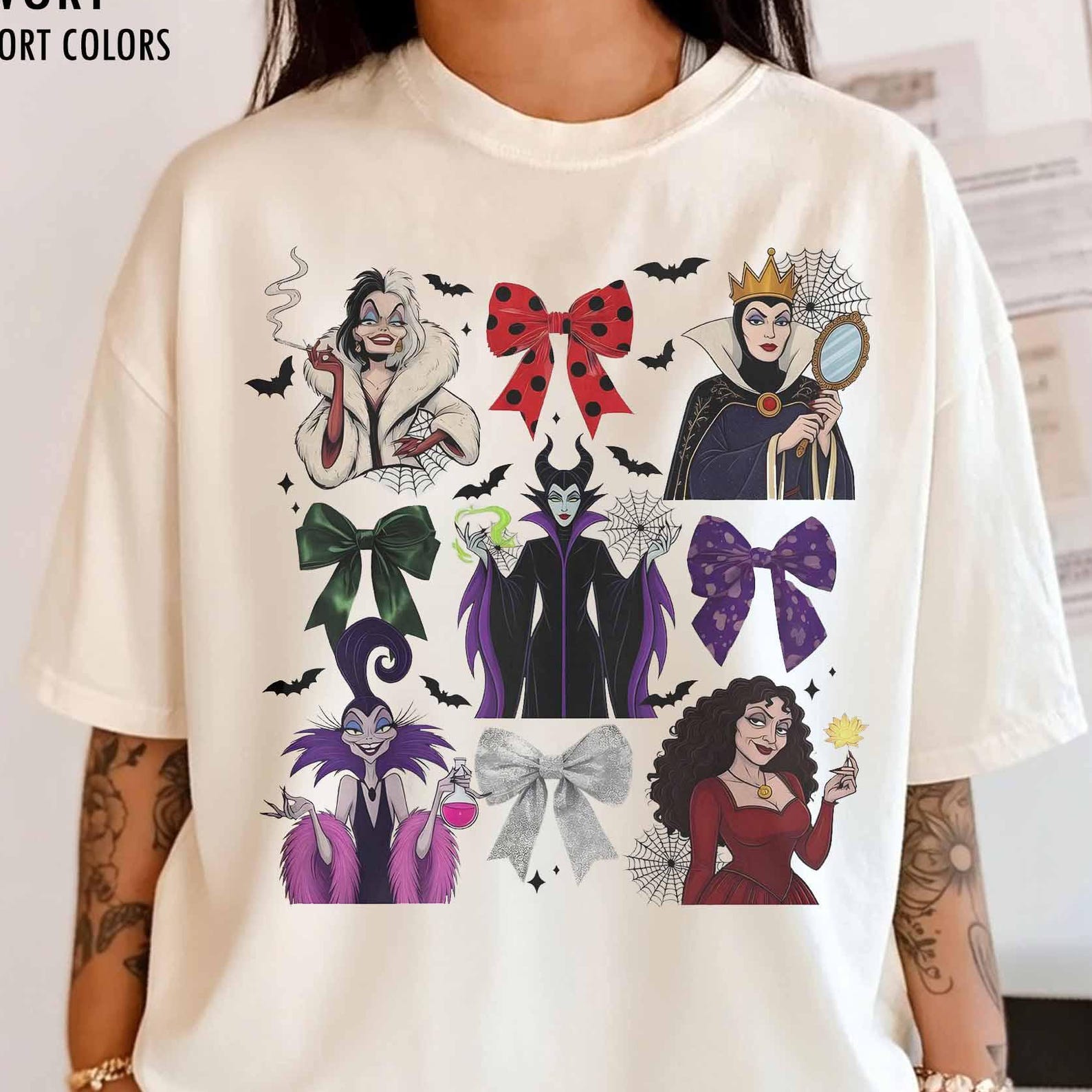 Disney Villains Shirt, Evil Queen Maleficent Cruella Tee, Spooky Disney Villains Shirt, Halloween Disney Graphic Tee, Villain Era Shirt 3XL