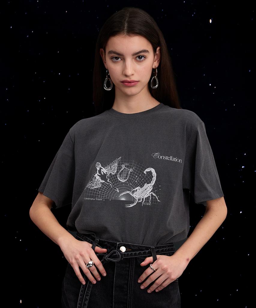 Heo Loose Fit Graphic Top_Gray
