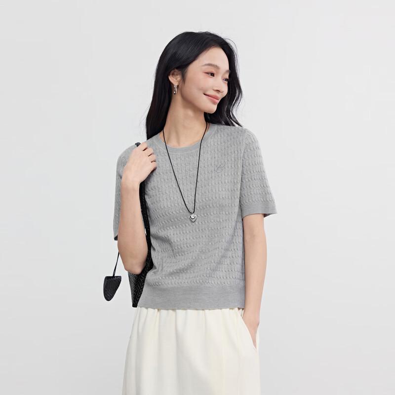 Elva' Island Women's Short Sleeve Knit Sweater