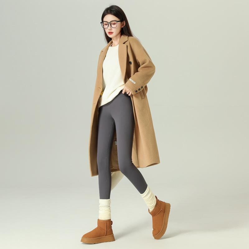 Herbst und Winter Haifischhose Damen Oberbekleidung dünne Leggings hohe Taille Hüfte Yoga-Hose Leggings Samt