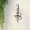 Vintage Iron Jesus Wall Art Rust Resistant Christian Sculpture Gift for Home Office
