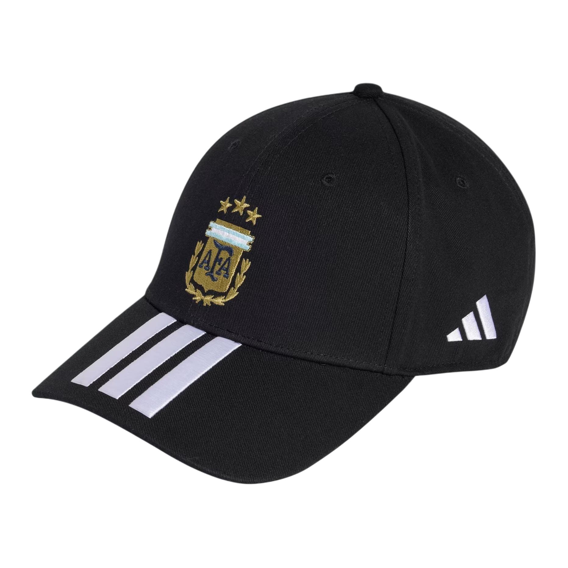 Adidas Embroidered Badge Design Cotton Baseball Cap Unisex hats Black White KE5950 OSFM
