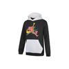 Jordan Air Jumpman Logo Print Colorblock Fleece Hoodie Men Tops Black CU1556-010