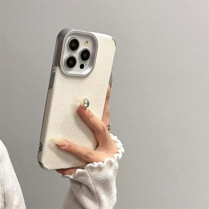 Stylish Premium Glitter case for iPhone 16 Pro Max 15 14 Plus 13 12 Pro 11 Soft silicone fall protection Cover