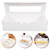 10pcs Macaron Boxes Kraft Paper 7 2x1 9x1 9 Inches Small Gift Boxes C ies Chocolates Visible Window Lightweight Portable