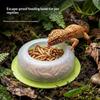 1Pcs ABS Reptile Feeding Dish Anti Escape Worm Food Bowl For Lizards Geckos Snakes Turtles Tortoises