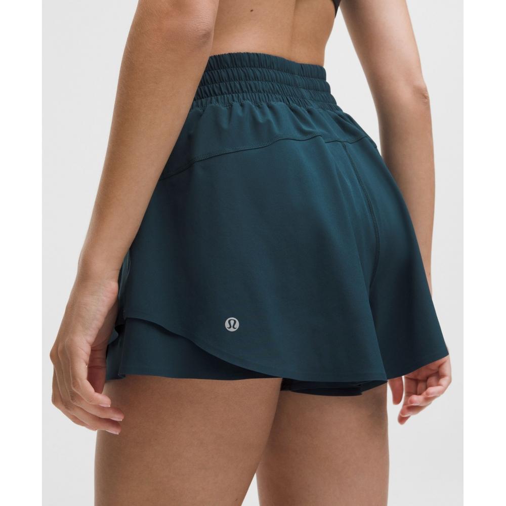 Lululemon Shake It Out High Rise Running Short 2.5  Indochine Blue