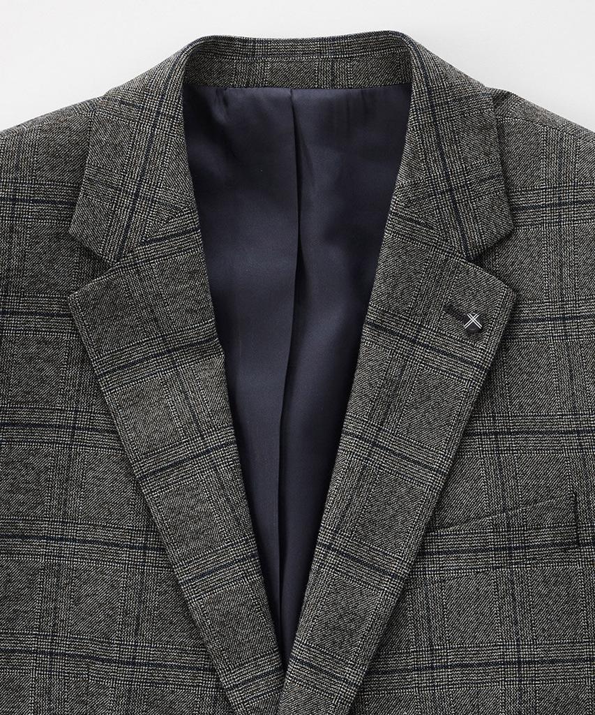 STCO Soft Touch Glen Check Pattern Formal Jacket Grey (Classic)_Ssjud51Ccg
