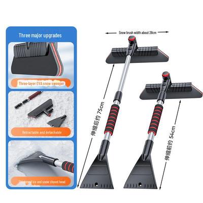 Car Snow Shovel & Sweeper - Winter Deicing and Frost Removal Brush