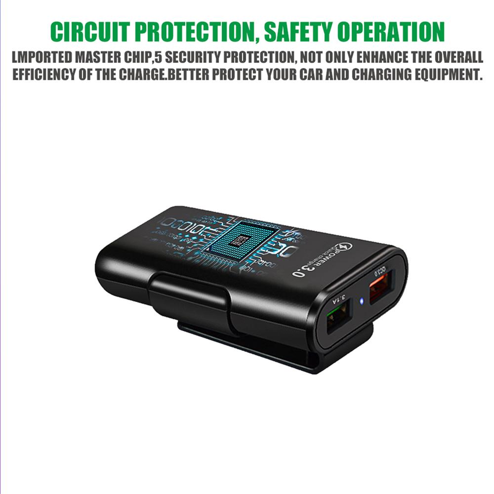 crptuz1 3 In1 Car Fast Charger Car Socket Adapter USB Extended Wire Car Accessory For Lexus RX450h Al20 CT200h IS300h ES300h NX RX GS IS