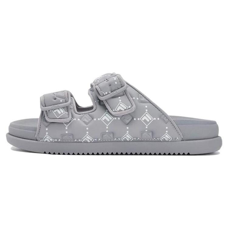 New FILA Lucia Fashion Slides 'Grey White' F12M322506FGL